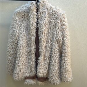 Cream Faux Fur Jacket